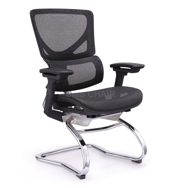Ergonomic Office Reception Meeting Chairs with Bow Legs