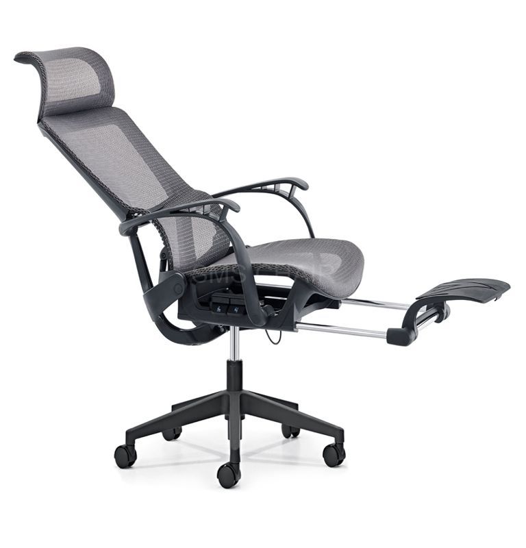 Ergonomic  Boss Office Chair Modern Mesh Chair With Footrest