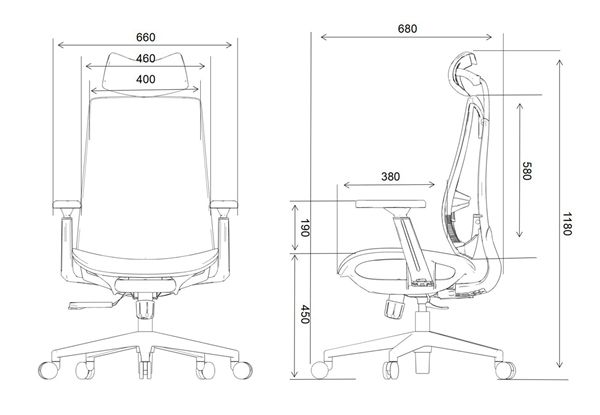 Relax Reclining Zero Gravity Office Executive Wing Chair