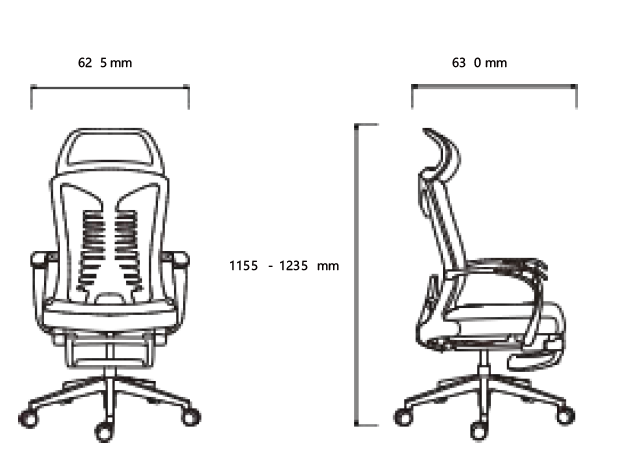 Modern Design Comfort Ergonomic Office Chair With Footrest