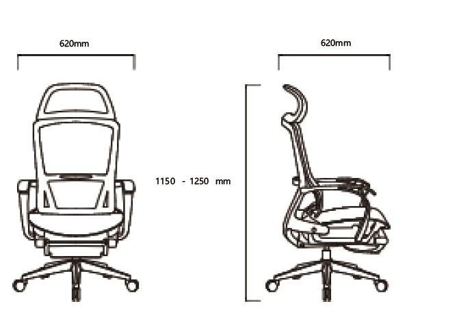 Ergonomic  Boss Office Chair Modern Mesh Chair With Footrest